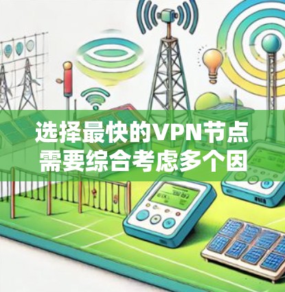 选择最快的VPN节点需要综合考虑多个因素,以下是逐步的解决方案 选择最快的VPN节点需要综合考虑多个因素,以下是逐步的解决方案