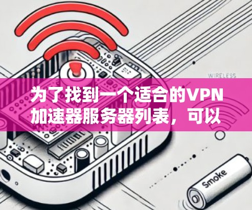 为了找到一个适合的VPN加速器服务器列表,可以按照以下步骤进行