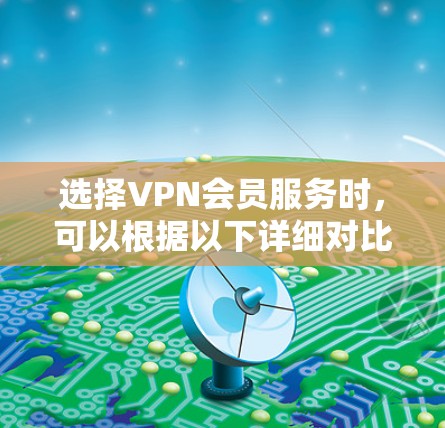 选择VPN会员服务时，可以根据以下详细对比和建议来做出最佳选择