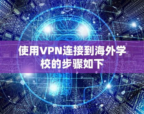 使用VPN连接到海外学校的步骤如下 使用VPN连接到海外学校的步骤如下