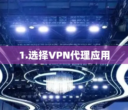 1.选择VPN代理应用 1.选择VPN代理应用